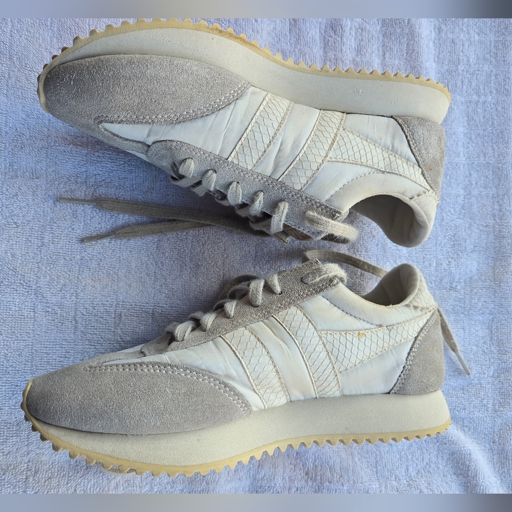 Gola Boston Gray and White Sneakers - Picture 4 of 7